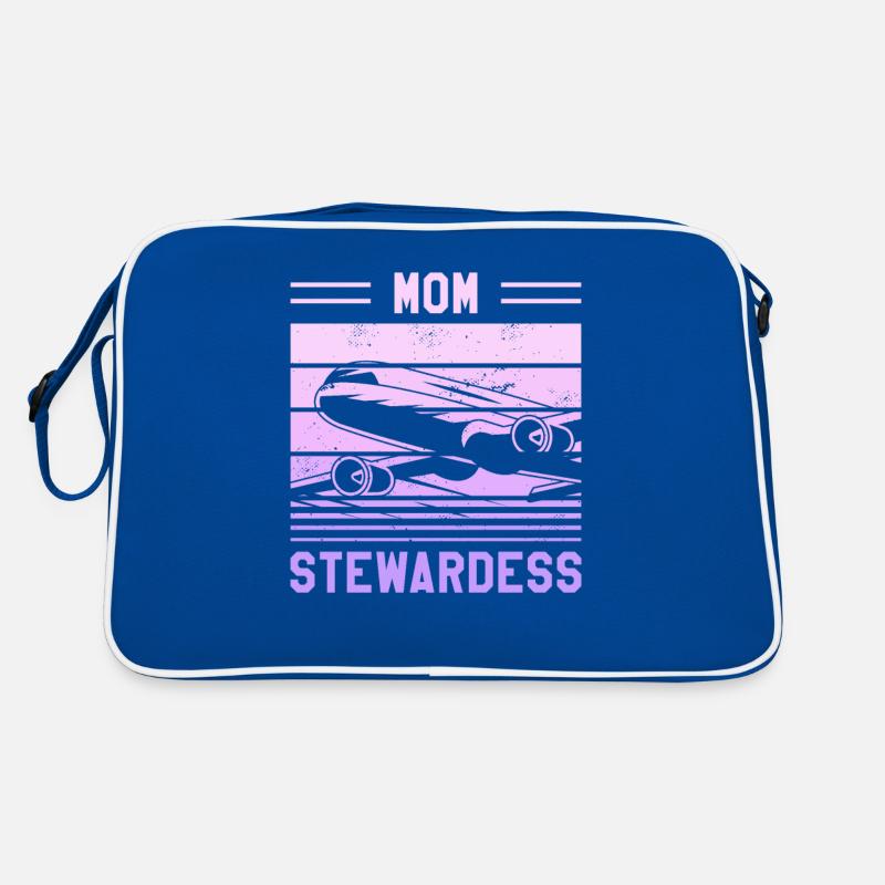 Mom Stewardess Flight Attendant Aviation Retro Bag