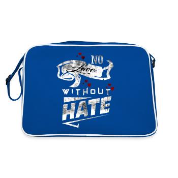 No Love Without Hate No Love Without Hate Motive - Retro Bag - blue/white - Back