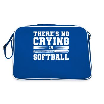 There's No Crying In Softball Softballer - Retro Bag - blue/white - Back