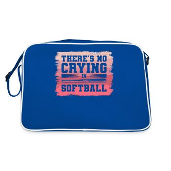 There's No Crying In Softball Softballer - Retro Bag - blue/white - Back
