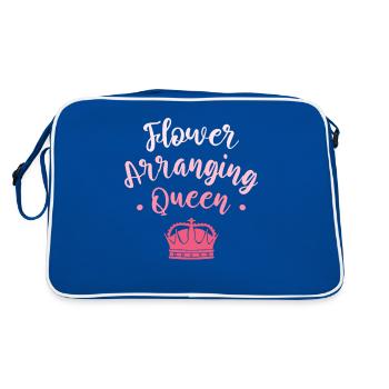 Flower Arranging Queen Floristry Florist - Retro Bag - blue/white - Back