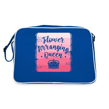 Flower Arranging Queen Floristry Florist - Retro Bag - blue/white - Back