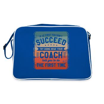 Try Doing What Your Coach Told You To Do The First - Retro Bag - blue/white - Back