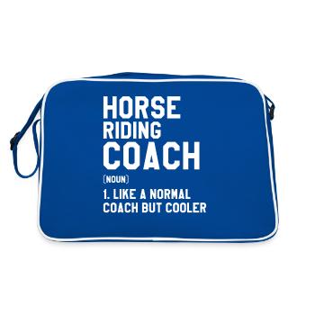 Horse Riding Coach Like A Normal Coach But Cooler - Retro Bag - blue/white - Back
