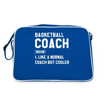 Basketball Coach Like A Normal Coach But Cooler - Retro Bag - blue/white - Back