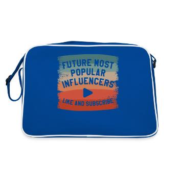 Future Most Popular Influencers Like And Subscribe - Retro Bag - blue/white - Back