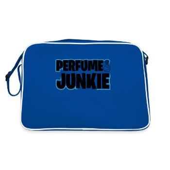 Parfüm Fragrance Perfüm Perfume Parfum Duft - Retro Tasche - Blau/Weiß - Hinten
