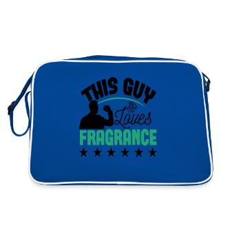 Parfüm Fragrance Perfüm Perfume Parfum Duft - Retro Tasche - Blau/Weiß - Hinten
