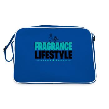 Parfüm Fragrance Perfüm Perfume Parfum Duft - Retro Tasche - Blau/Weiß - Hinten