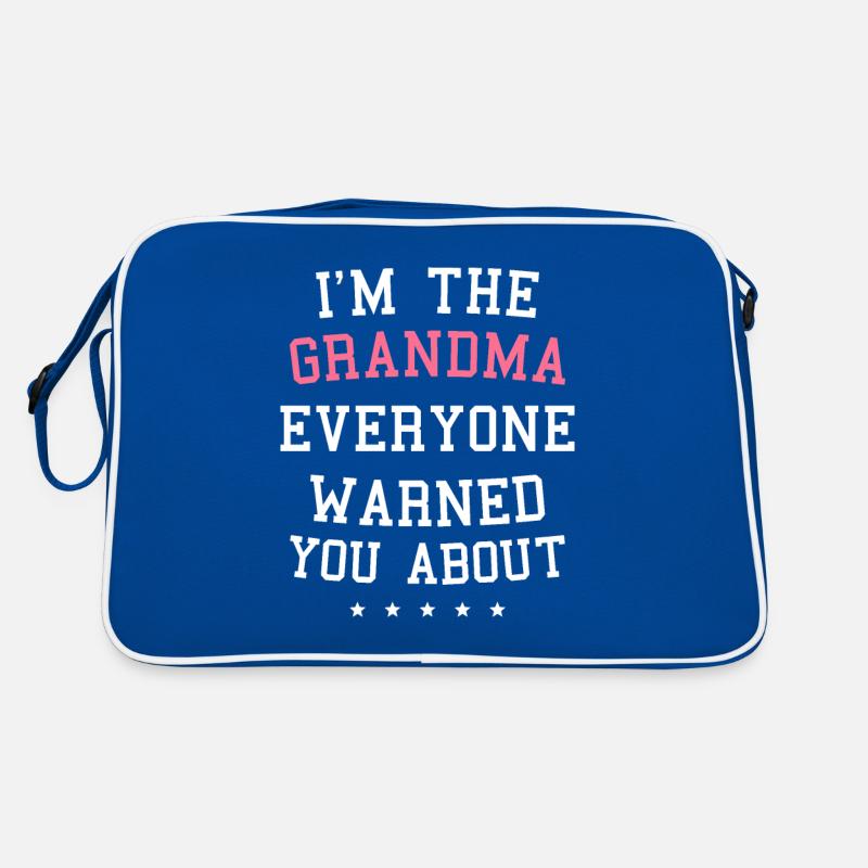 Ich bin die Oma, vor der dich alle gewarnt haben Retro Tasche