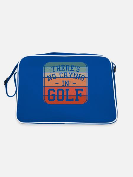 Rétro Il n’y a pas de pleurs dans le golf Golfeur - Sac Retro - bleu/blanc - Dos