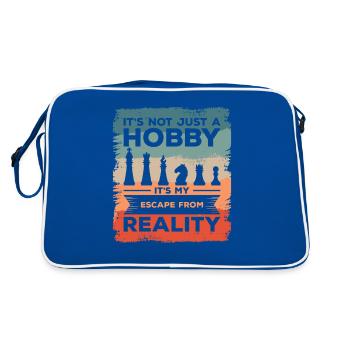 Ce n’est pas seulement un passe-temps, c’est mon évasion de la réalité - Sac Retro - bleu/blanc - Dos
