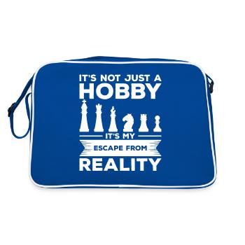 Ce n’est pas seulement un passe-temps, c’est mon évasion de la réalité - Sac Retro - bleu/blanc - Dos