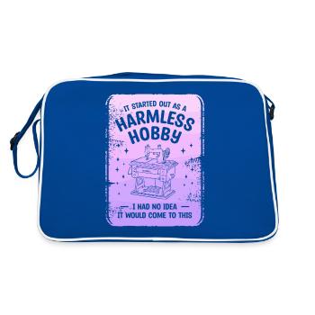 Cela a commencé comme un passe-temps inoffensif dont je n’avais aucune idée - Sac Retro - bleu/blanc - Dos