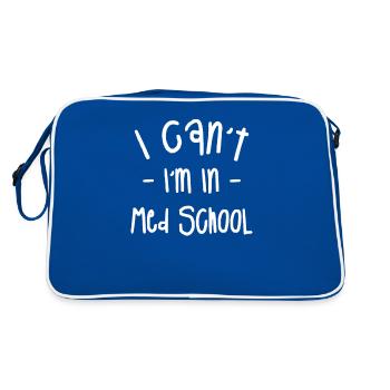 Je ne peux pas Je suis à l’école de médecine Future Doctor Medical - Sac Retro - bleu/blanc - Dos