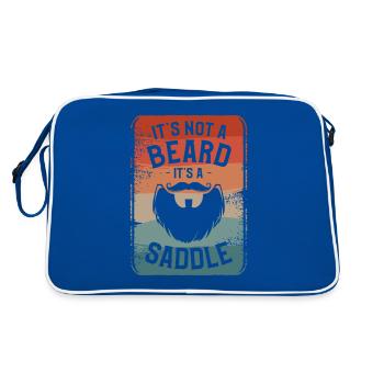 It's Not A Beard It's A Saddle Beards - Retro Bag - blue/white - Back