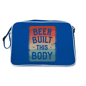 Beer Built This Body Brew Brewing Beers Brewer - Retro Bag - blue/white - Back