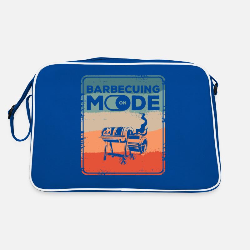 Barbecuing Mode On BBQ Grilling Barbecue Grill Retro Bag