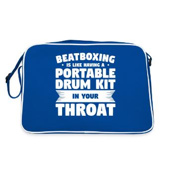 Le beatboxing, c’est comme avoir un kit de batterie portable - Sac Retro - bleu/blanc - Dos