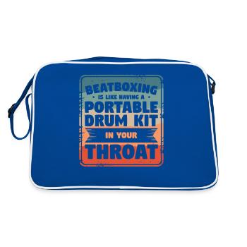 Le beatboxing, c’est comme avoir un kit de batterie portable - Sac Retro - bleu/blanc - Dos