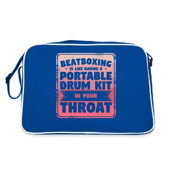 Le beatboxing, c’est comme avoir un kit de batterie portable - Sac Retro - bleu/blanc - Dos