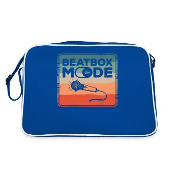 Mode Beatbox sur Beatboxing Beatboxer - Sac Retro - bleu/blanc - Dos