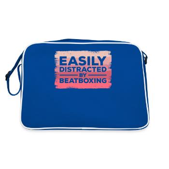 Facilement distrait par le beatboxing beatboxing beatboxer - Sac Retro - bleu/blanc - Dos