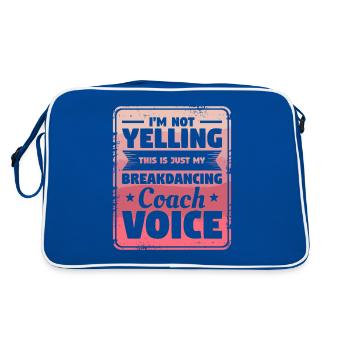 Je ne crie pas que c’est juste mon entraîneur de breakdance - Sac Retro - bleu/blanc - Dos