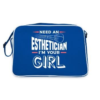 Need An Esthetician I'm Your Girl Skin Care - Retro Bag - blue/white - Back