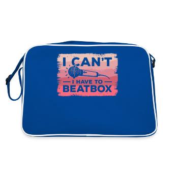 Je ne peux pas avoir à battre Beatboxing Beatboxer - Sac Retro - bleu/blanc - Dos