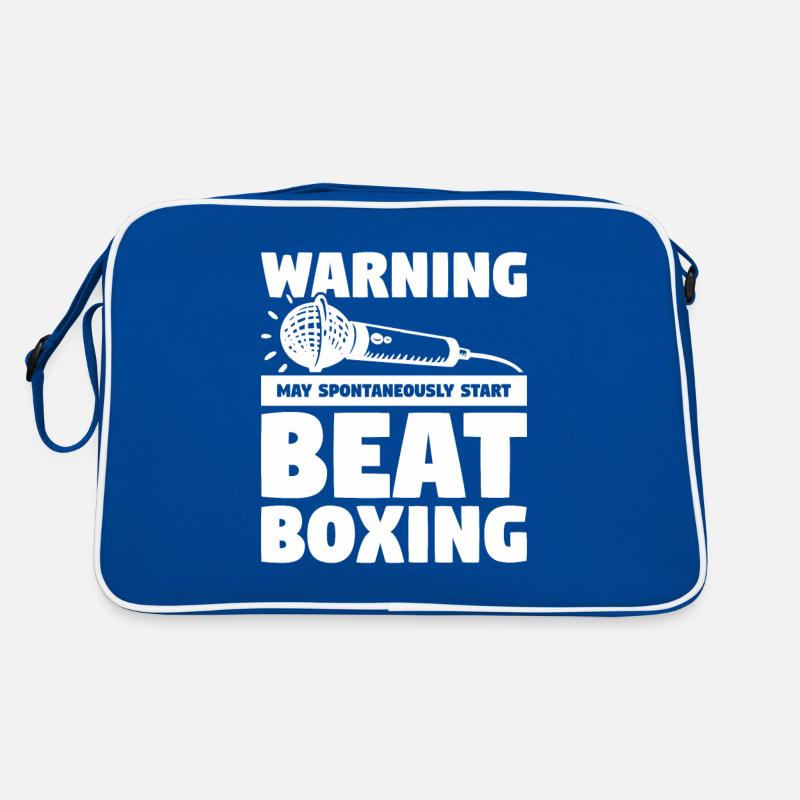 Warnung kann spontan mit dem Beatboxen beginnen Beatbox Retro Tasche