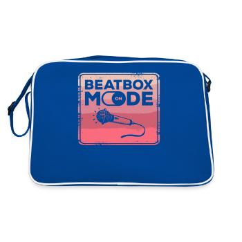 Mode Beatbox sur Beatboxing Beatboxer - Sac Retro - bleu/blanc - Dos