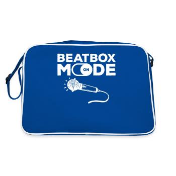 Mode Beatbox sur Beatboxing Beatboxer - Sac Retro - bleu/blanc - Dos