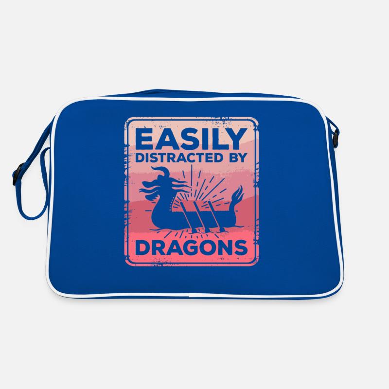 Leicht abgelenkt von Drachen Drachenboot-Paddel Retro Tasche