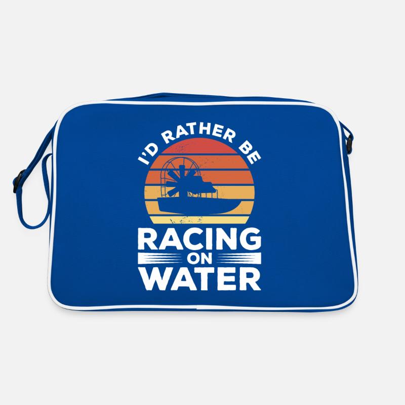 Retro I'd Rather Be Racing On Water Airboat Retro Bag