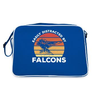 Rétro facilement distrait par Falcons Falconry - Sac Retro - bleu/blanc - Dos