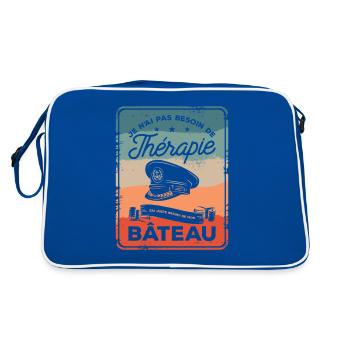 Pas Besoin De Thérapie J'ai Juste Besoin De Mon - Sac Retro - bleu/blanc - Dos