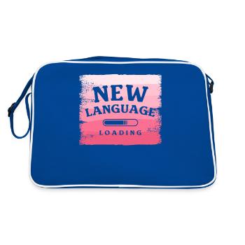 Nouvelle langue Chargement linguistique Bilingue - Sac Retro - bleu/blanc - Dos