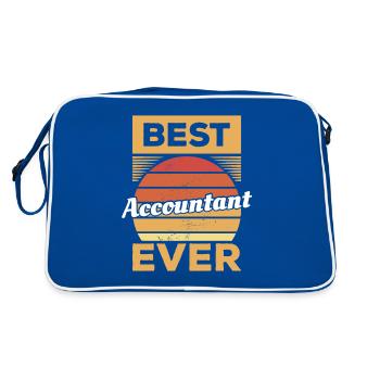 Rétro Meilleur comptable Jamais comptable CPA - Sac Retro - bleu/blanc - Dos