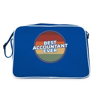 Rétro Meilleur comptable Jamais comptable CPA - Sac Retro - bleu/blanc - Dos