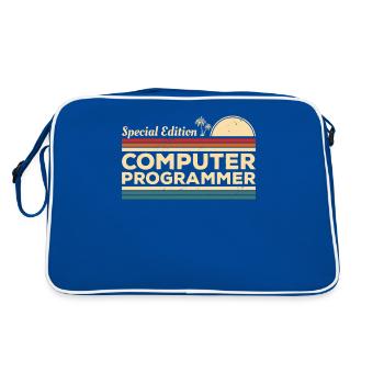 Retro Special Edition Computer Programmer - Retro Bag - blue/white - Back