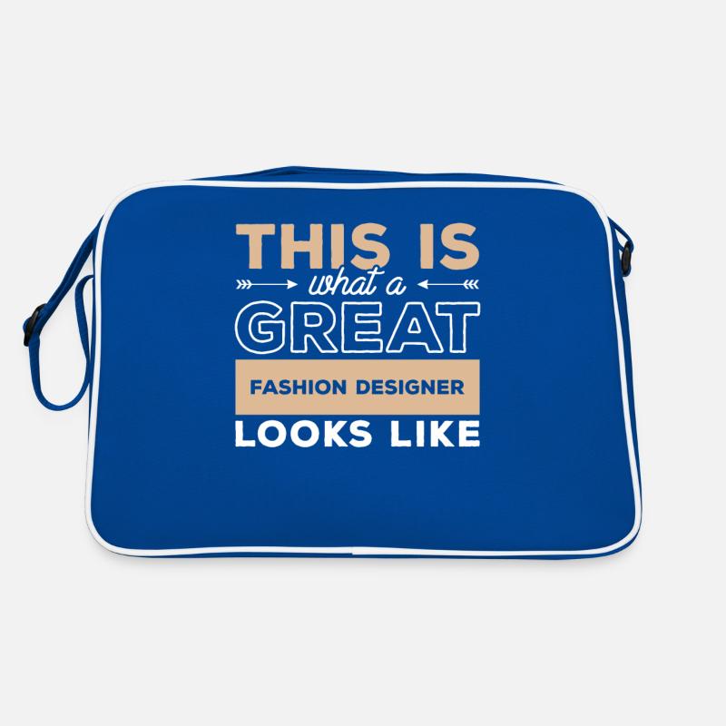 So sieht ein großartiger Modedesigner aus Retro Tasche