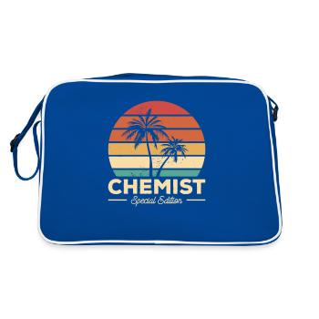 Vintage Chemist Special Edition Chemistry - Retro Bag - blue/white - Back