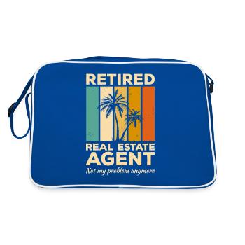 Vintage agent immobilier retraité pas mon problème - Sac Retro - bleu/blanc - Dos