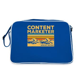 Vintage Content Marketer Special Edition Marketing - Sac Retro - bleu/blanc - Dos