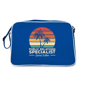Vintage Public Relations Specialist Special - Retro Bag - blue/white - Back