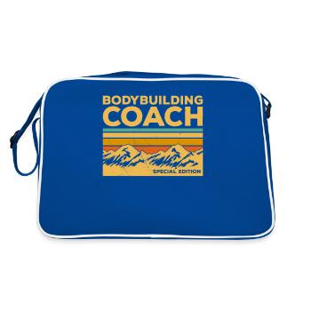 Vintage Special Edition Bodybuilding Coach - Retro Bag - blue/white - Back