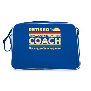 Retired Functional Training Coach Not My Problem - Retro Bag - blue/white - Back