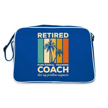 Retired Functional Training Coach Not My Problem - Retro Bag - blue/white - Back
