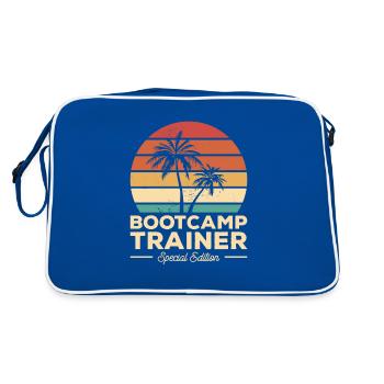 Vintage Bootcamp Trainer Special Edition Training - Retro Tasche - Blau/Weiß - Hinten